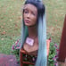 moneymaker Celebrity green ombre lacewig