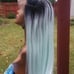 moneymaker Celebrity green ombre lacewig