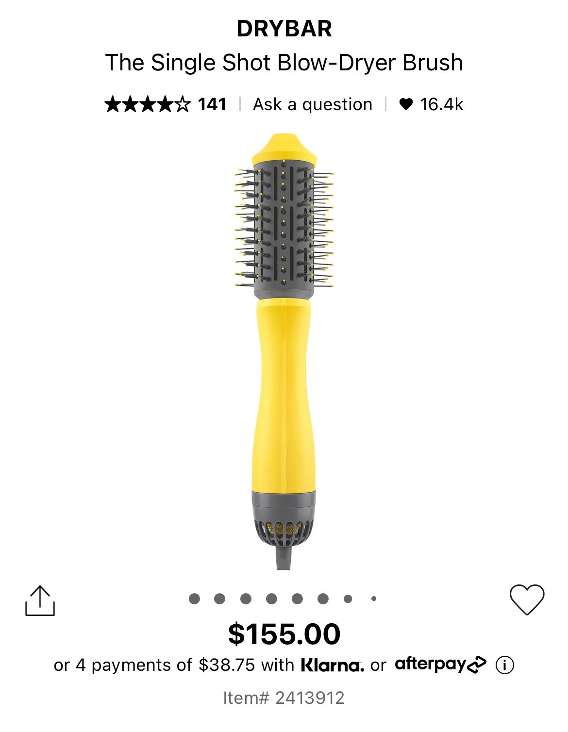 Dryer Single Shot Blowdryer