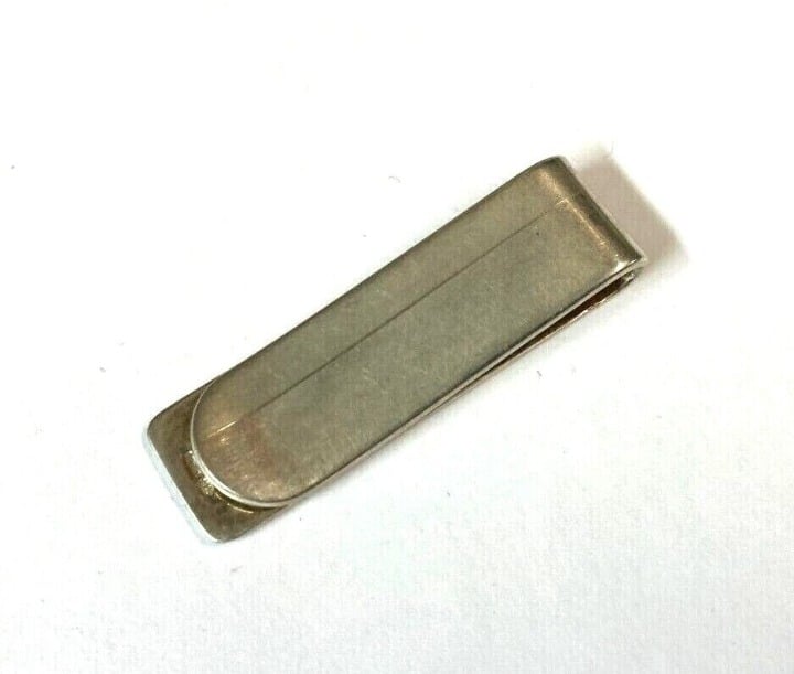 Money Clip Sterling Silver Solid Stamped Vintage 925 OOAK BeadRage