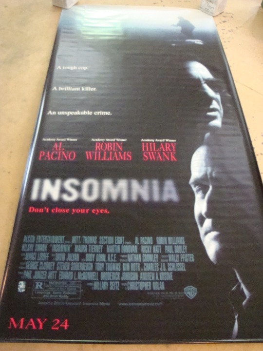 INSOMNIA - MOVIE BANNER WITH AL PACINO AND ROBIN WILLIAMS
