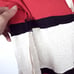 Free People Party Polo Red Sequin Striped Long Sleeve Shirt