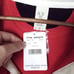 Free People Party Polo Red Sequin Striped Long Sleeve Shirt