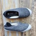 Mahabis Classic Indoor-Outdoor Slipper Wool Lining Detachable Sole Grey Men 43