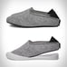 Mahabis Classic Indoor-Outdoor Slipper Wool Lining Detachable Sole Grey Men 43