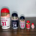 (NEW) Washington Nationals Gold Souvenir Baseball + Nationals Nesting Doll Toys