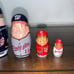 (NEW) Washington Nationals Gold Souvenir Baseball + Nationals Nesting Doll Toys