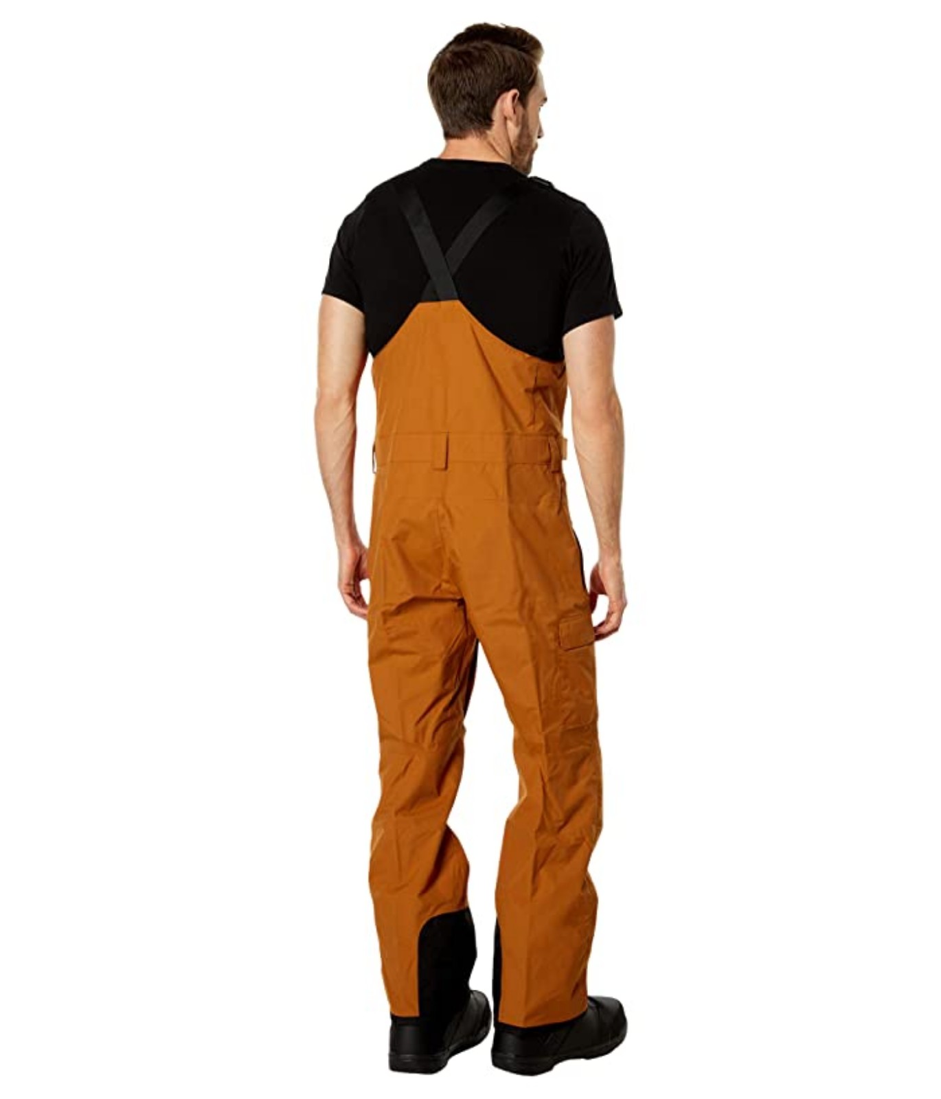The North Face | Men's Freedom Bib Pants, Tnf Black, orange