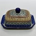 Boleslawiec Butter Dish Hand Made Poland Athena Pattern Multicolor Euro Style