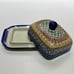 Boleslawiec Butter Dish Hand Made Poland Athena Pattern Multicolor Euro Style
