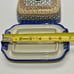 Boleslawiec Butter Dish Hand Made Poland Athena Pattern Multicolor Euro Style
