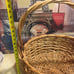 OVERSIZED DECORATIVE WOVEN BASKET/HANDLE 21 H