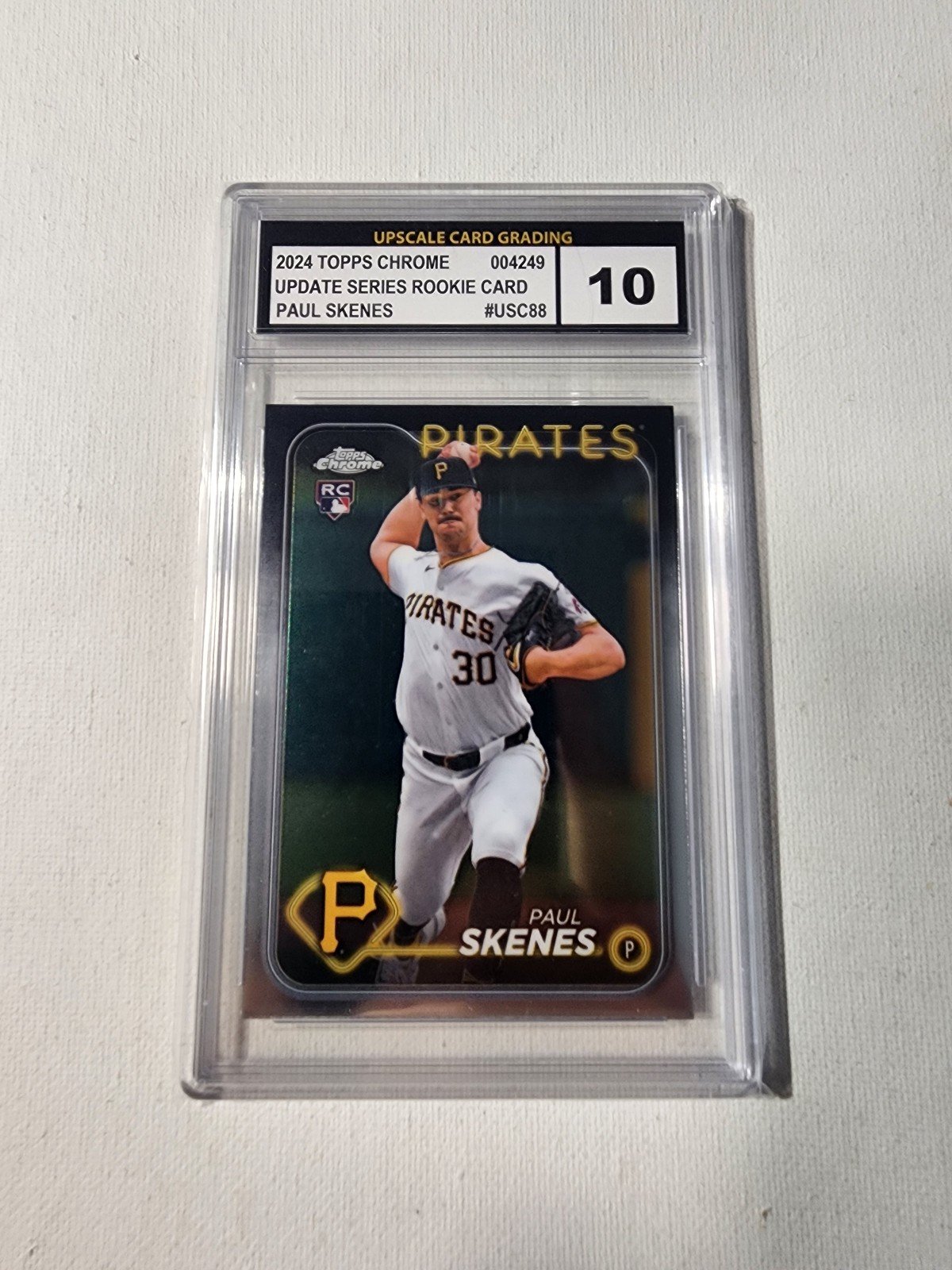 PAUL SKENES - 2024 Topps Chrome Update Base Rookie RC #USC88 UCG 10 GEM MINT