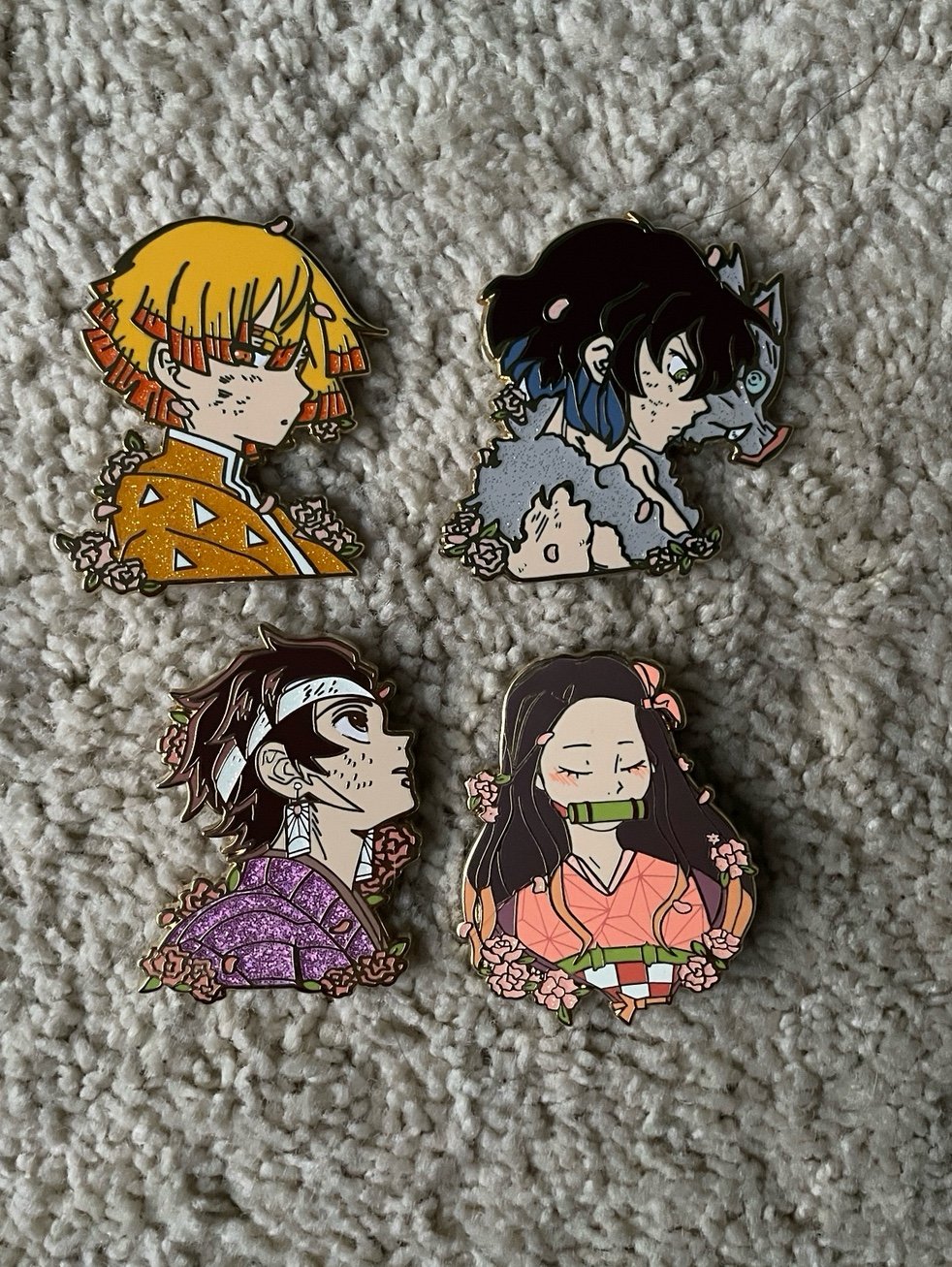 Demon Slayer Enamel Pin Set