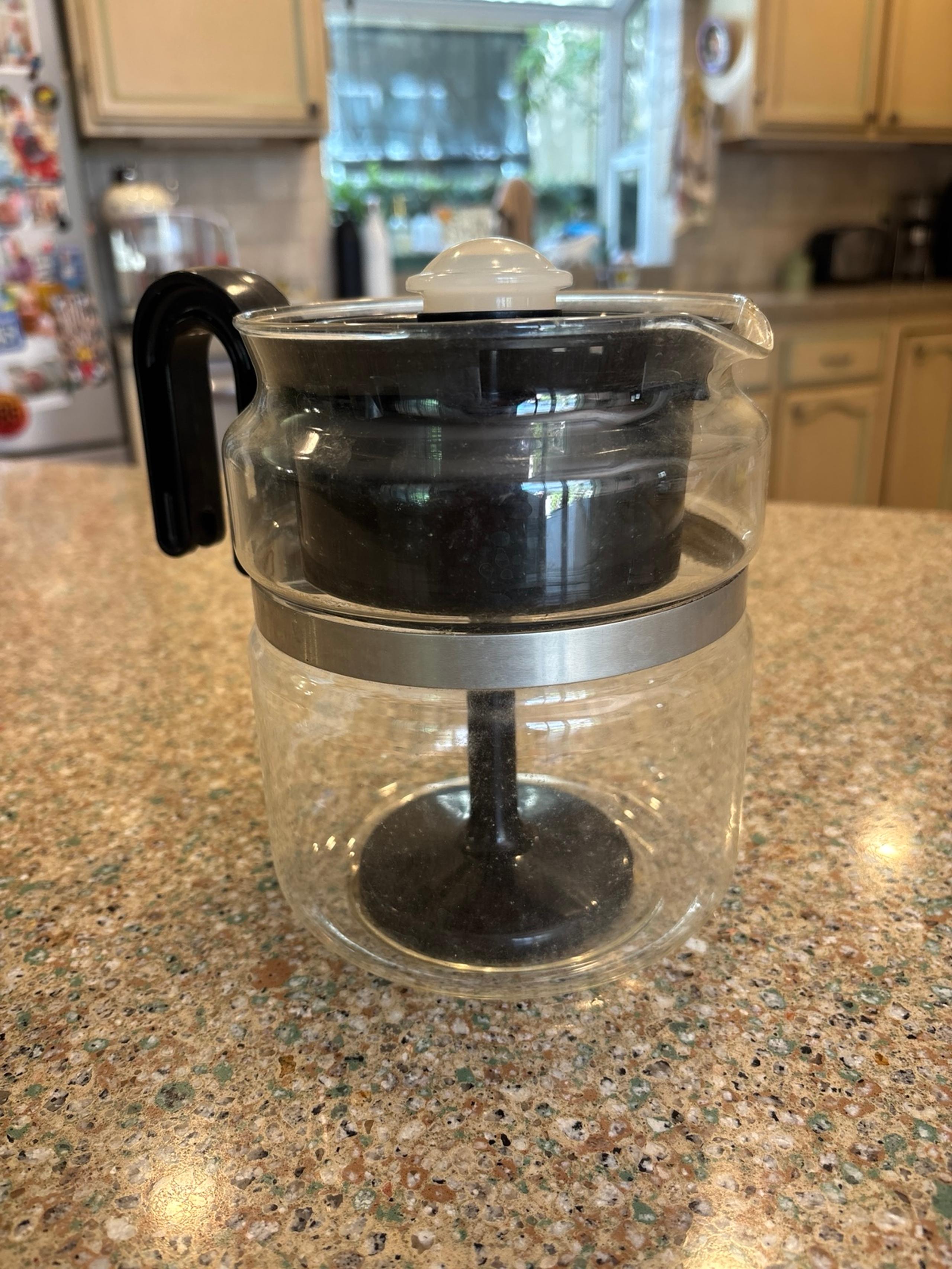 Vintage glass percolator coffee maker