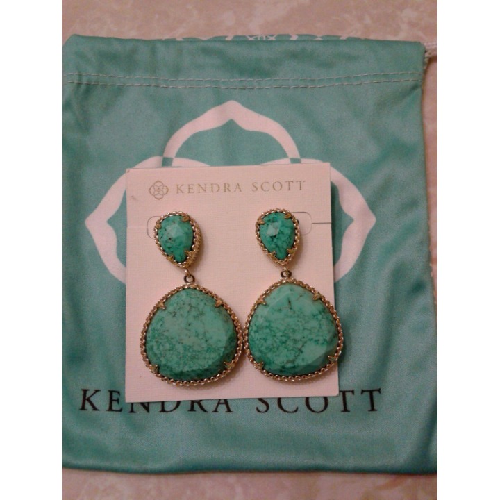 Kendra Scott Turquoise Penny Earrings