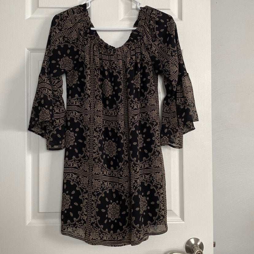 Blu Pepper Boho 3/4 Sleeve Dress Small Blu Pepper Boho 3/4 Sleeve Dress Small