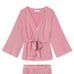 Lake Pajamas DreamModal Kimono Pajama Top in Red Stripe - Small