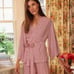 Lake Pajamas DreamModal Kimono Pajama Top in Red Stripe - Small