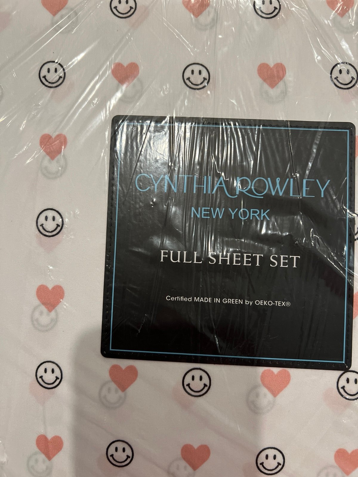 Cynthia Rowley Valentine Smiley faces FULL sheets