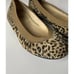Stuart Weitzman Women Sz 7 M Lastikon Leopard Print Suede Ballet Flat Comfort