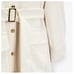 NWOT. Zara Ecru Mini Dress with Flap Pockets. Size L.