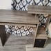 NEW Multipurpose Home Office Computer Writing Desk, French Oak Grey