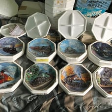 Set of 8 - The Histories Railways Plate Collection By Tex Xaras