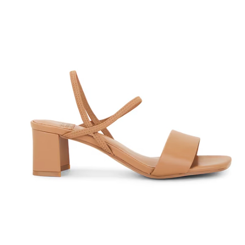 Jeffrey Campbell 'Adapt' Beige Faux Leather Sandal Size 7.5