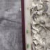 Exquisite Antique 2 Pc Vanity Set Mirror Tray & Cast Iron Swivel Standing Mirror