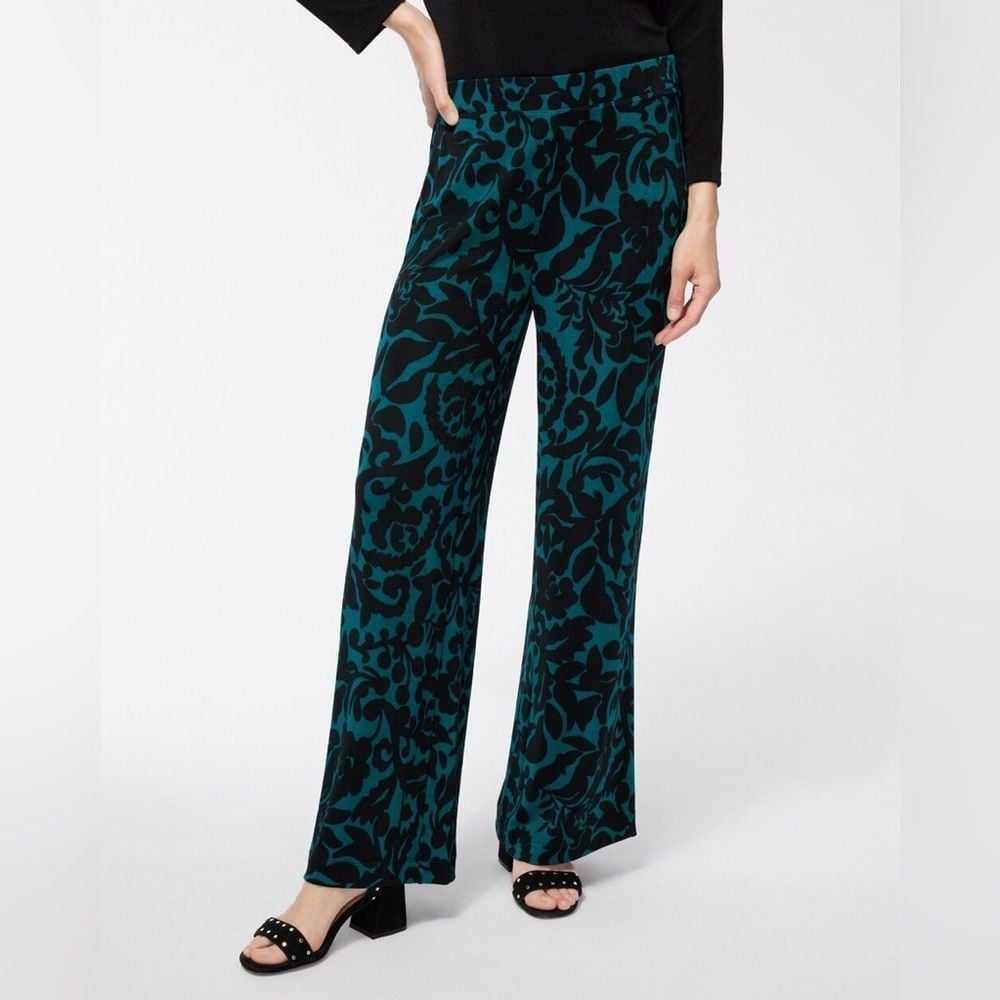 NWOT Chico's Travelers Foliage Wide Leg Ankle Pants Size X-Large Chico's 3
