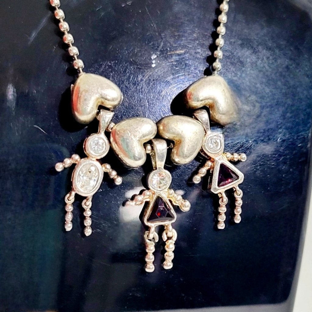 Mother's birthstone keepsake necklace