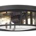 13 inch Flush Mount Ceiling Light, 2-Light Industrial Ceiling Light Fixture