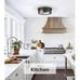 13 inch Flush Mount Ceiling Light, 2-Light Industrial Ceiling Light Fixture