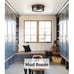 13 inch Flush Mount Ceiling Light, 2-Light Industrial Ceiling Light Fixture