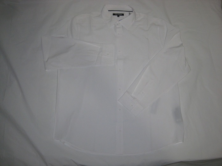Karl Lagerfeld Paris Men's Performance Stretch Long Sleeve Button Dress Shirt XL