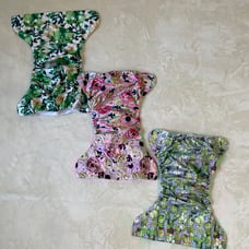 cloth diapers mama koala bundle lot succulent cactus rose tropical flowers