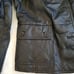 Vintage Black Leather Patchwork Checker Jacket Goth Grunge Classic Pockets | S/M