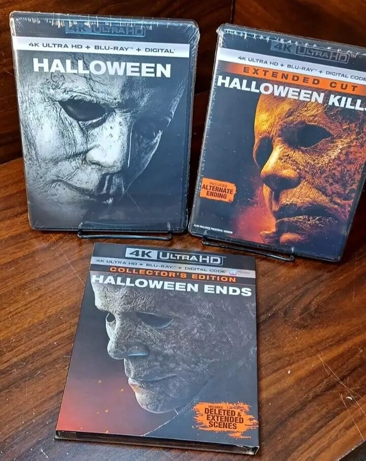 Halloween (2018) + Kills (2021)+ Ends (2022) (4K+Blu-ray-No Digital Codes)!