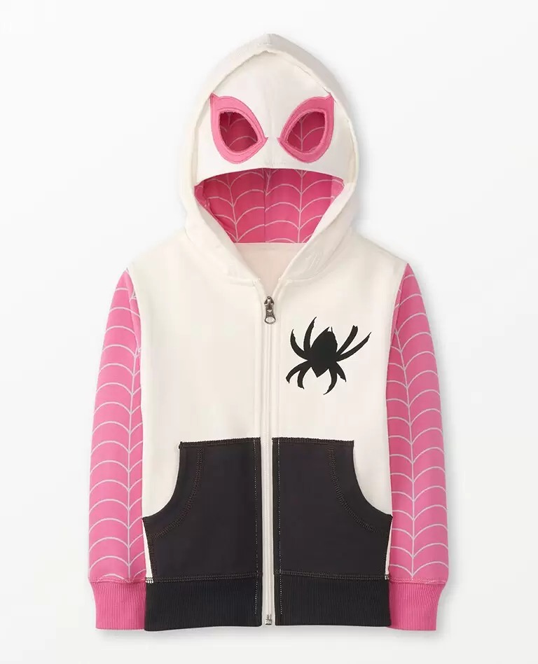 Hanna Andersson Marvel Ghost-Spider Kids French Terry Hoodie - Size 10 (Large)