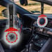 Brand New 2PCS JDM Brake Red TSURIKAWA Ring Subway Train Bus Handle Carbon Strap