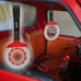 Brand New 2PCS JDM Brake Red TSURIKAWA Ring Subway Train Bus Handle Carbon Strap