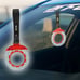 Brand New 2PCS JDM Brake Red TSURIKAWA Ring Subway Train Bus Handle Carbon Strap
