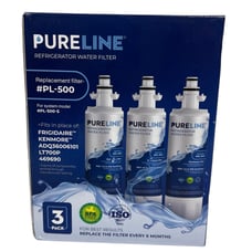 PureLine Refrigerator Water Filters PL-500 Pack Of three New