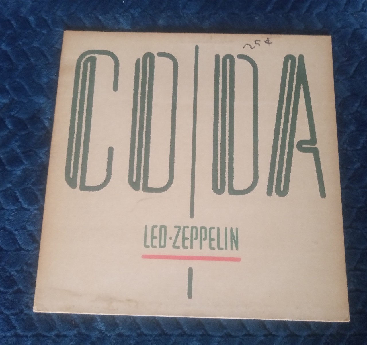1982 Led Zeppelin Coda Gatefold LP vinyl 1st Pressing Swan Song insert