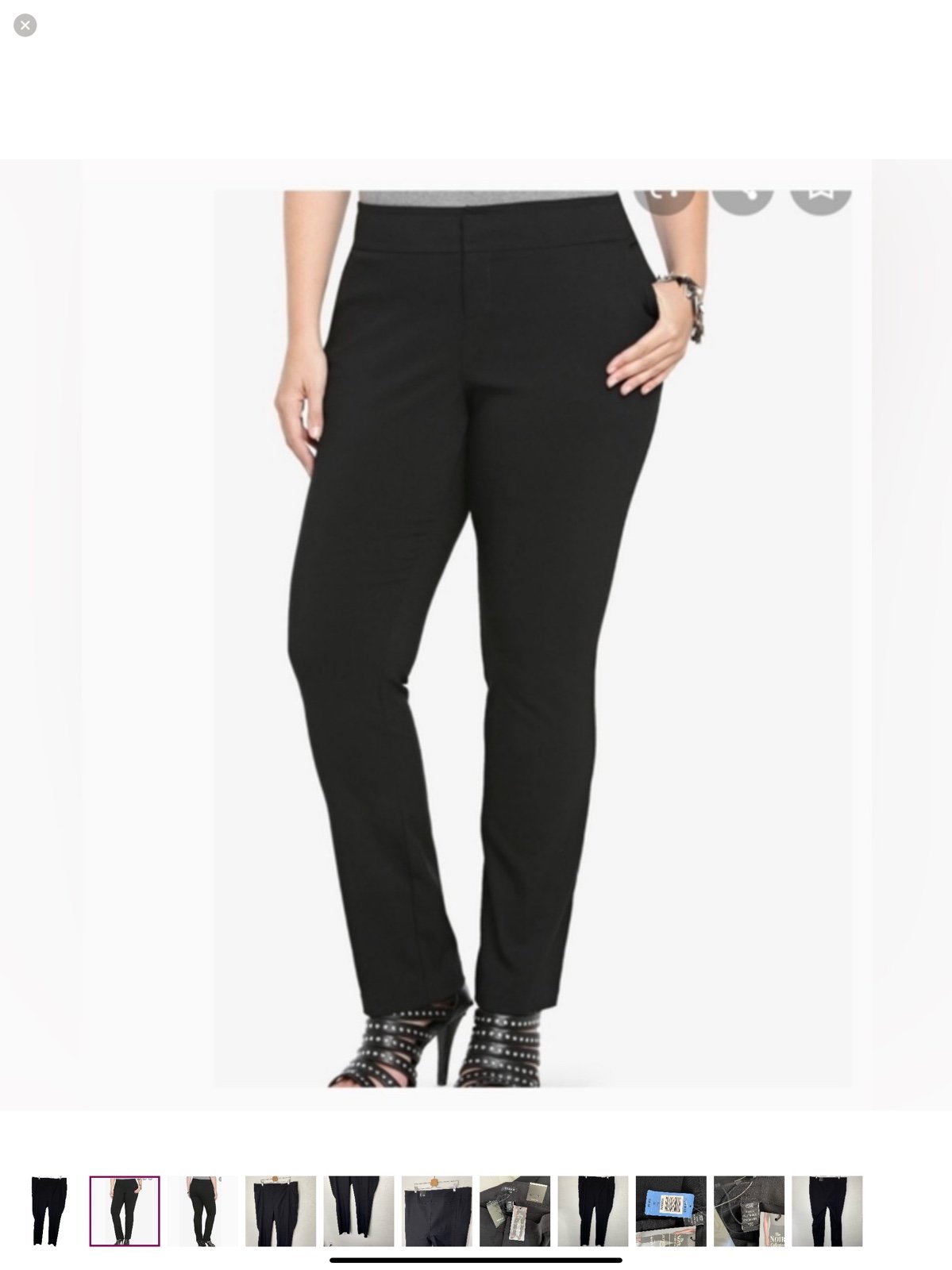 Torrid Jetsetter Straight Leg Trousers Pants Tall (22) NWT