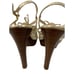 Coach Sarafina Sz 5.5 Gold Metalic Cage Platform Stiletto Heels Strappy Sandal