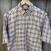 Burberry London plaid nova check short sleeve designer button down mens medium
