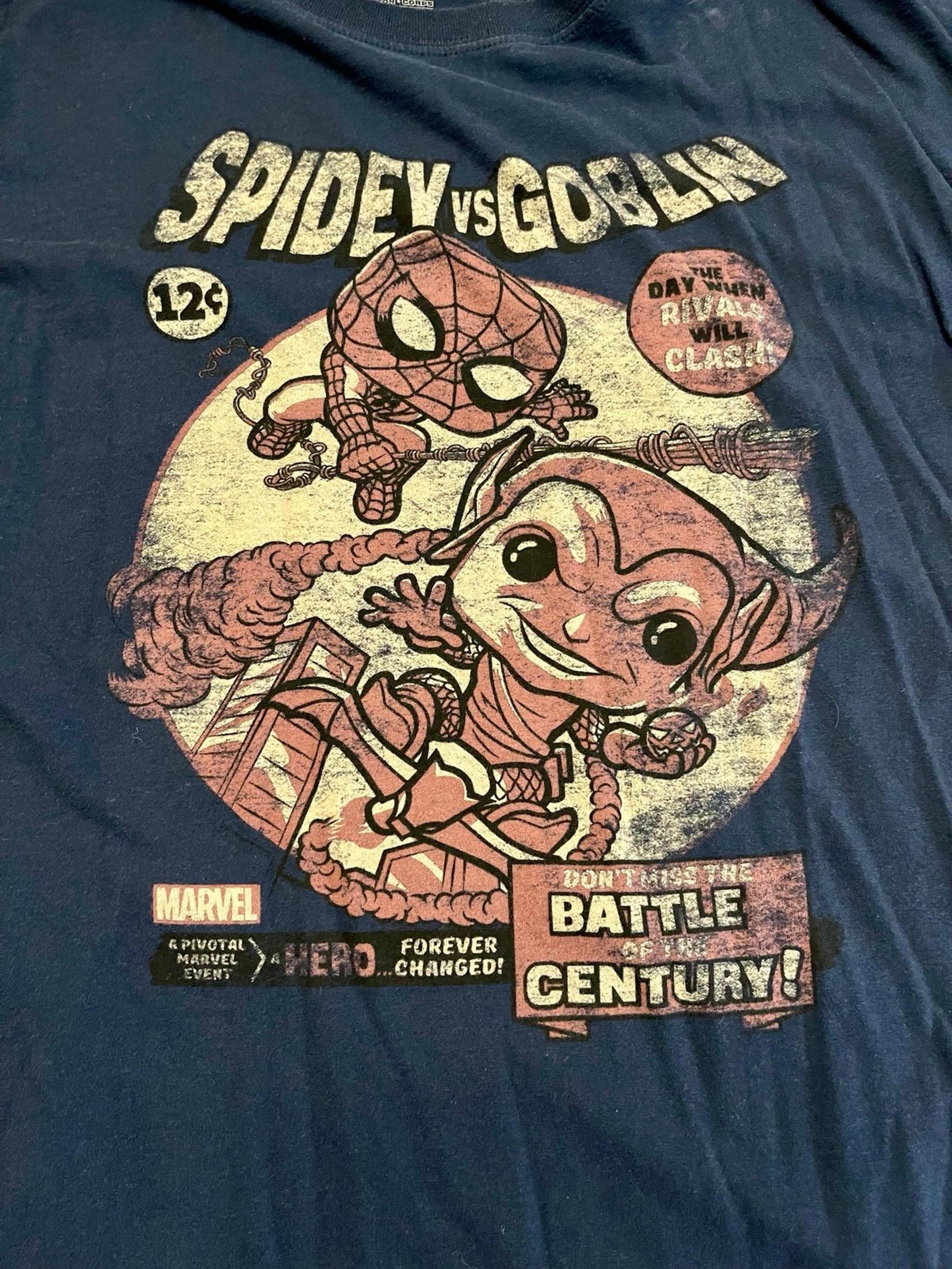 Funko Pop Disney Marvel Comics Spider-Man & Green Goblin T-Shirt Men’s XL