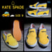 Kate Spade Taxi Yellow Canvas Slip On Sneakers Shoes New York Women Size 9 UK 7